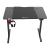 Birou inaltime reglabila Stryn otel 120x60cm negru [pro.tec] HausGarden Leisure