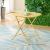 Masa pliabila gradina Sande 71x70x70cm patrata otel galben [en.casa] HausGarden Leisure