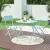 Masa pliabila gradina Sande 71x70x70cm patrata otel albastru deschis [en.casa] HausGarden Leisure