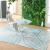 Masa pliabila gradina Sande 71x70x70cm patrata otel albastru deschis [en.casa] HausGarden Leisure