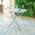 Masa pliabila gradina Sande 71x70x70cm patrata otel albastru deschis [en.casa] HausGarden Leisure