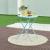 Masa pliabila gradina Sande 71x62cm rotunda otel albastru deschis [en.casa] HausGarden Leisure