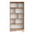 Raft carti Fajaarire 175,5x84x29,5cm PAL metal efect lemn stejar [en.casa] HausGarden Leisure