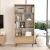Raft carti Fajaarire 175,5x84x29,5cm PAL metal efect lemn stejar [en.casa] HausGarden Leisure