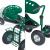 Scaun mobil gradinarit Casarano 80,5x45cm otel verde [pro.tec] HausGarden Leisure