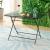 Klapptisch Sande Stahl 110x70x71 cm Schwarz [en.casa] HausGarden Leisure