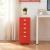 Dulap birou Kokar 69x28x41cm rosu mobil cu 5 sertare [en.casa] HausGarden Leisure