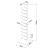 Raft de sine statator cu 10 polite Eksjö 150x39x39cm otel alb [en.casa] HausGarden Leisure