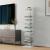 Raft de sine statator cu 10 polite Eksjö 150x39x39cm otel alb [en.casa] HausGarden Leisure
