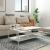 Masuta cafea Kumlinge 40x110x55cm metal alb [en.casa] HausGarden Leisure