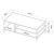 Masuta cafea Kumlinge 40x110x55cm metal alb [en.casa] HausGarden Leisure