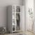 Dulap metalic cu 2 usi Seinäjoki 180x76x50cm otel alb [en.casa] HausGarden Leisure