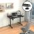 Birou Pomona 110 x 60 x 72-117 cm inaltime reglabila negru efect carbon [pro.tec] HausGarden Leisure