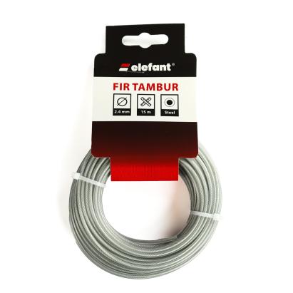 FIR TAMBUR CU INSERTIE METALICA 2.4mm x 15m, ELEFANT Innovative ReliableTools