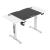 Birou mobil cu inaltime reglabila Stryn 120x60x72-117cm otel pal plastic alb negru [pro.tec] HausGarden Leisure