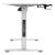 Birou mobil cu inaltime reglabila Stryn 120x60x72-117cm otel pal plastic alb negru [pro.tec] HausGarden Leisure