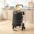 Carucior cumparaturi manevrabil pe scari Neef aluminiu 41L 20Kg negru [en.casa] HausGarden Leisure
