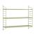 Set 4 buc raft perete Strängnäs 50x60x15cm otel verde maslina [en.casa] HausGarden Leisure