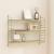 Set 4 buc raft perete Strängnäs 50x60x15cm otel verde maslina [en.casa] HausGarden Leisure