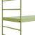 Set 4 buc raft perete Strängnäs 50x60x15cm otel verde maslina [en.casa] HausGarden Leisure
