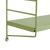 Set 4 buc raft perete Strängnäs 50x60x15cm otel verde maslina [en.casa] HausGarden Leisure