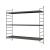 Set 2 buc raft perete Strängnäs 50x60x15cm otel antracit [en.casa] HausGarden Leisure