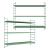 Set 2 buc raft perete Strängnäs 50x60x15cm otel verde pastel [en.casa] HausGarden Leisure