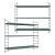 Set 2 buc raft perete Strängnäs 50x60x15cm otel gri albastrui [en.casa] HausGarden Leisure