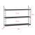 Set 4 buc raft perete Strängnäs 50x60x15cm otel gri inchis [en.casa] HausGarden Leisure