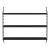 Set 4 buc raft perete Strängnäs 50x60x15cm otel negru [en.casa] HausGarden Leisure