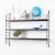 Set 4 buc raft perete Strängnäs 50x60x15cm otel negru [en.casa] HausGarden Leisure