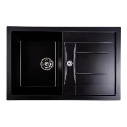 Chiuveta de bucătărie Elefant Premium Troya 7850 , Negru 776x496 mm Innovative ReliableTools