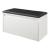 Banca cu sertar pentru pantofi Degerfors WS 80 x 39 x 45 cm PAL ALB/negru [en.casa] HausGarden Leisure