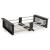 Scurgator extensibil 41x27 cm, negru pentru chiuveta, FLEKO Innovative ReliableTools