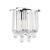 Set 2 buc lampa perete Alnwick 24x22x15cm 1xE14 40W metal plastic culoarea cromului [lux.pro] HausGarden Leisure