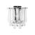 Set 2 buc lampa perete Alnwick 24x22x15cm 1xE14 40W metal plastic culoarea cromului [lux.pro] HausGarden Leisure
