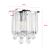 Set 2 buc lampa perete Alnwick 24x22x15cm 1xE14 40W metal plastic culoarea cromului [lux.pro] HausGarden Leisure
