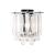 Set 2 buc lampa perete Alnwick 24x22x15cm 1xE14 40W metal plastic culoarea cromului [lux.pro] HausGarden Leisure