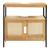 Waschbeckenunterschrank Tervola 60x60x35 cm Schwarz/Bambus [en.casa] HausGarden Leisure