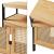 Waschbeckenunterschrank Tervola 60x60x35 cm Schwarz/Bambus [en.casa] HausGarden Leisure