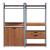 Set 2 suporturi haine Larem 4 cu 1 dulap si 2 sertare [en.casa] HausGarden Leisure