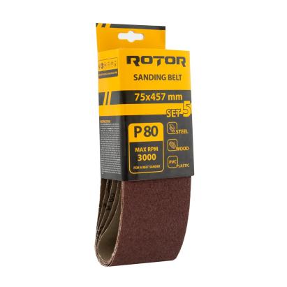 Banda de slefuit ROTOR P80 75*457 set 5 Innovative ReliableTools