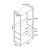 Set 2 suporturi haine masuri diferite Larem 3 cu 4 sertare [en.casa] HausGarden Leisure