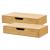 Set 2 buc raft perete Bokn 40x24x8cm bambus natur [en.casa] HausGarden Leisure