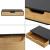Set 2 buc raft perete Bokn 40x24x8cm bambus negru natur [en.casa] HausGarden Leisure
