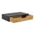 Set 2 buc raft perete Bokn 40x24x8cm bambus negru natur [en.casa] HausGarden Leisure