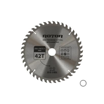 Disc taiat lemn ROTOR 255*30/25,4 cu adaptor 42T Innovative ReliableTools