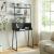 Schreibtisch Storfjord mit Leiterregal 184x80x40cm Schwarz [en.casa] HausGarden Leisure