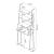 Schreibtisch Storfjord mit Leiterregal 184x80x40cm Schwarz [en.casa] HausGarden Leisure