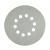 Disc abraziv pentru slefuitor cu excentric KB225.120 (Set 10 buc) Diametru: 225 mm , Granulatie: P120 Innovative ReliableTools